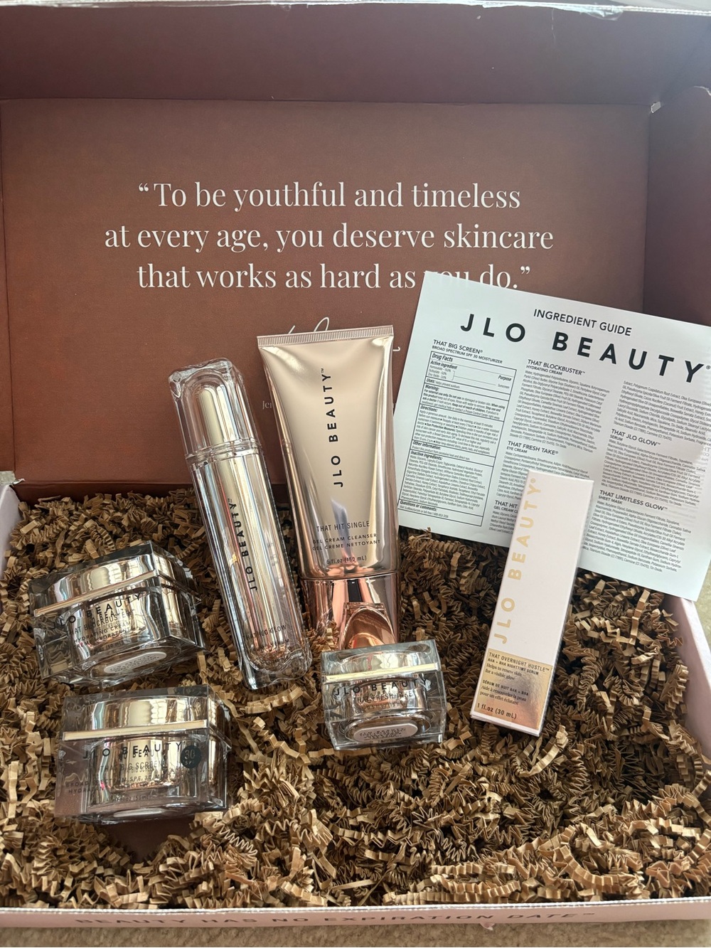 NIB JLO BEAUTY Skincare Set FULL SIZE Cream & Serum